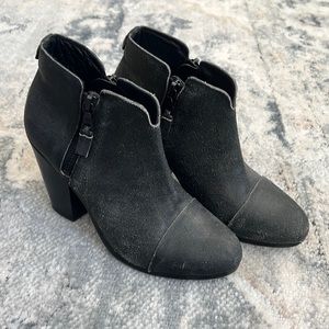 Rag & Bone Distressed Black Boots Size 37.5